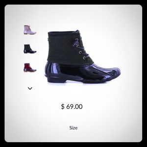 Seven 7 goose wool women's green duck boots